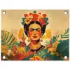 Vrouwelijk - Bloemen - Sieraden tuinposter los doek klein -3d