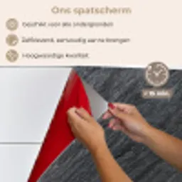 Natuursteen - Industrieel - Leisteen - Structuur - Grijs keuken achterwand spatscherm klein -spatscherm_NL