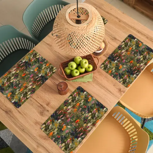 Bloemenveld - Kleuren - Verf Placemat vinyl groot 368 -zzsfeer5_Kitchenyeah-website