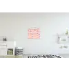 Regenboog - Patroon - Pastel textielposter latten blank klein -kinderkamer