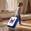 Paarse prachtvlinder Kinderkoffer - Blauw klein -sfeer1