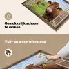 Doorkijk - Koe - Weiland - Landschap - Dieren Inductie beschemer met haakjes klein -ky-schoon-nl