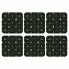 Patroon - Kerstsymbolen - Groen onderzetter kurk middel 366 -3d