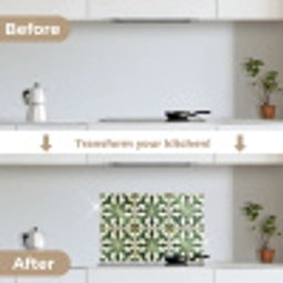 Interieur - Keramiek - Decoratie - Spaans keuken achterwand spatscherm klein -voor_na_EN
