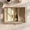 Champagne - Beige - Schaduw - Bubbels Dienblad Rechthoek middel -USP_Formaat