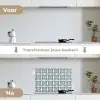Dessin - Tegel - Blauw keuken achterwand spatscherm klein 900 -voor_na_NL