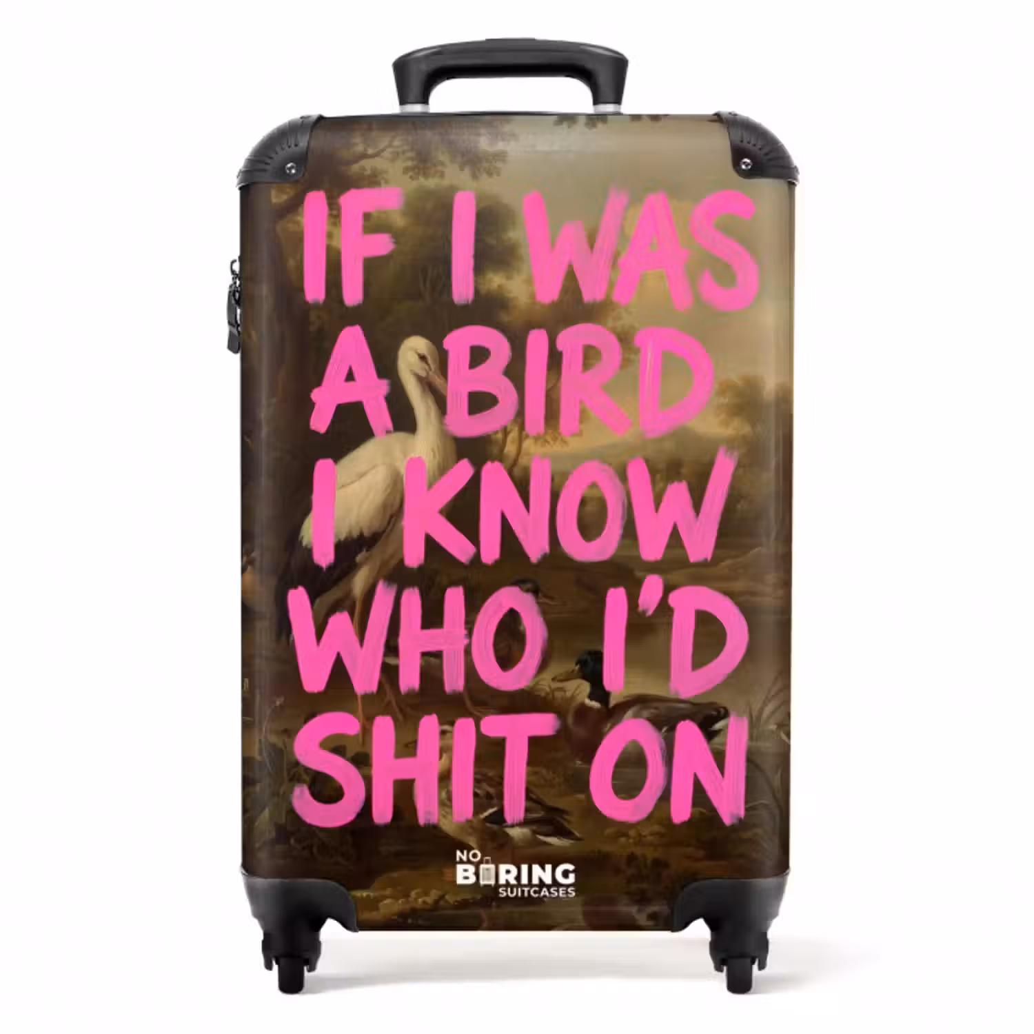Valise - Classique - Humour - Rose