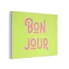Groen - Roze bonjour - art-deco PET vilt klein -3d