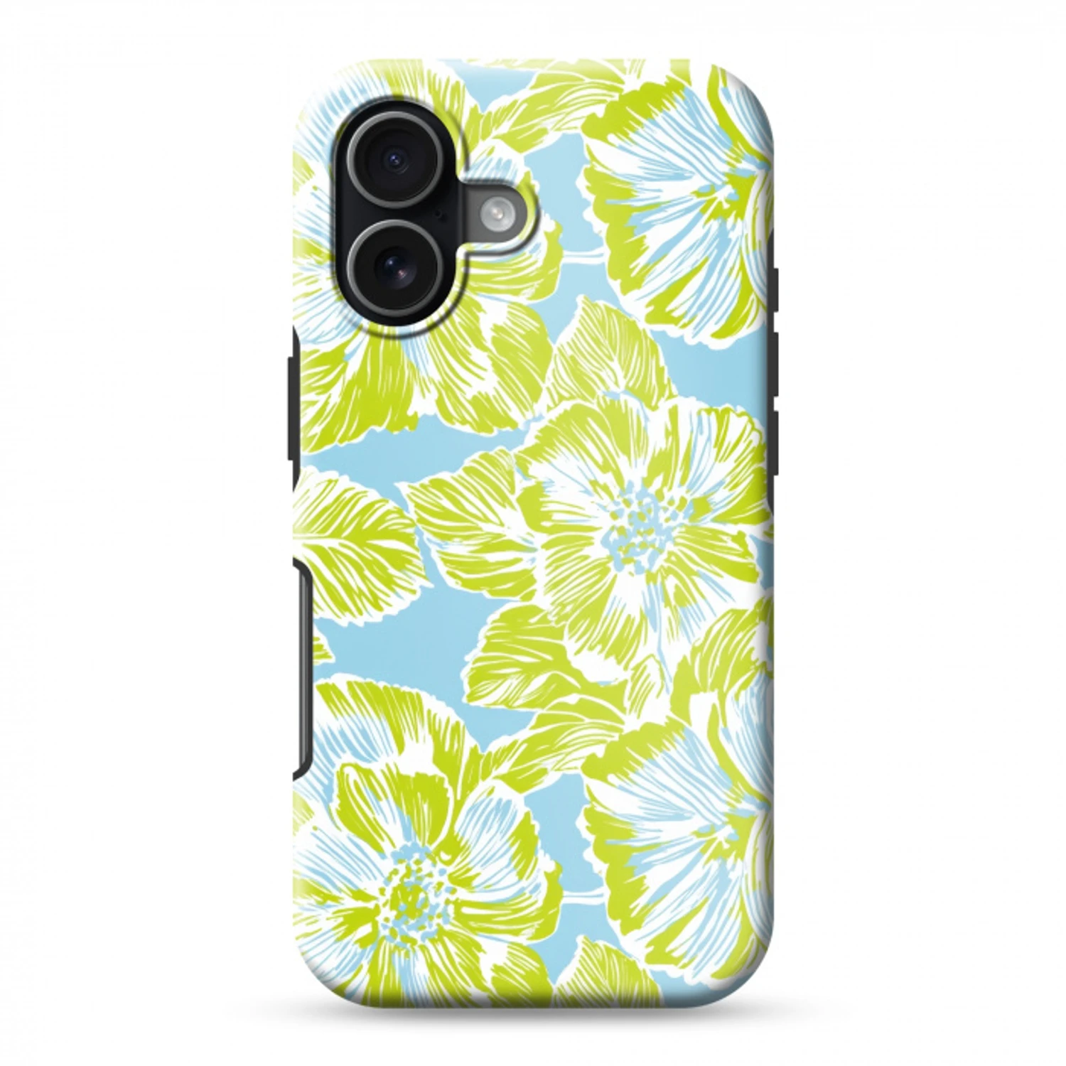 Modern - Bloemen - Groen Toughcase MagSafe Apple iPhone 17 klein 1017 -3d