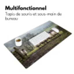 Schapen - Rij - Weide - Dieren - Platteland Muismat XXL klein -zsfeer4_frans