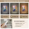 Pauw - Dieren - Schilderij - Regenboog Light Box met kabel (Tafellamp) klein -USP_lichtkleurNL