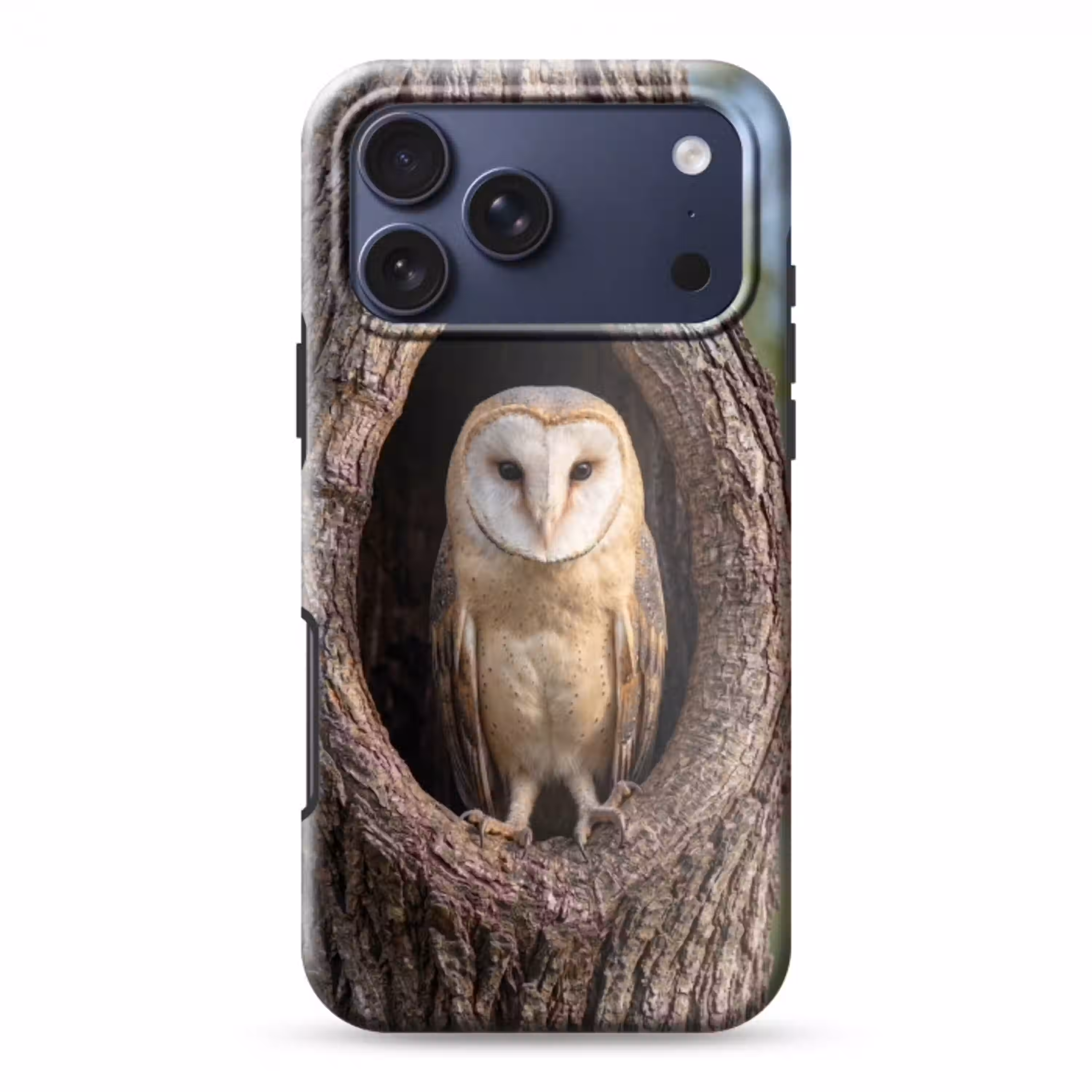Kerkuil - Boom - Natuur - Bruin Toughcase MagSafe Apple iPhone 17 Pro Max klein -3d