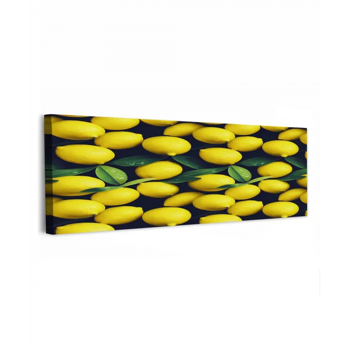 Gele - Citroenen - Druppels - Fruit canvas 2cm klein 828 -z3d