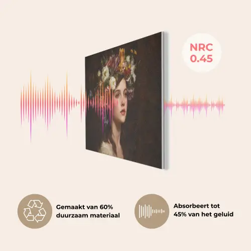 Portret - Vrouw - Bloemen PET vilt klein -USP_NL