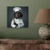 Hond - Garde - Kok aluminium wit klein -sfeer2