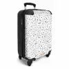 Zwarte stippen over een witte achtergrond NBS - Handbagage koffer - Kinderen Unisex middel -productfoto_3d