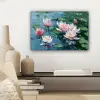Waterlelies - Bloemen - Roze - Water canvas 2cm klein -sfeer6