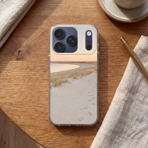 Kustlijn - Horizon - Hek Telefoonhoesje iPhone 17 Pro klein -sfeer1