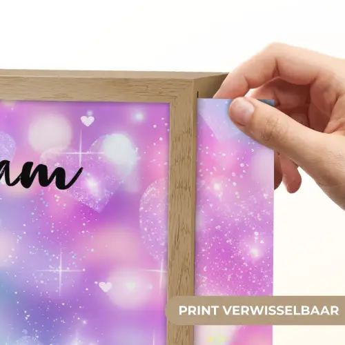Licht - Regenboog - Hartjes Light Box met batterij (Wandlamp kind) middel -USP_websiteprintNL