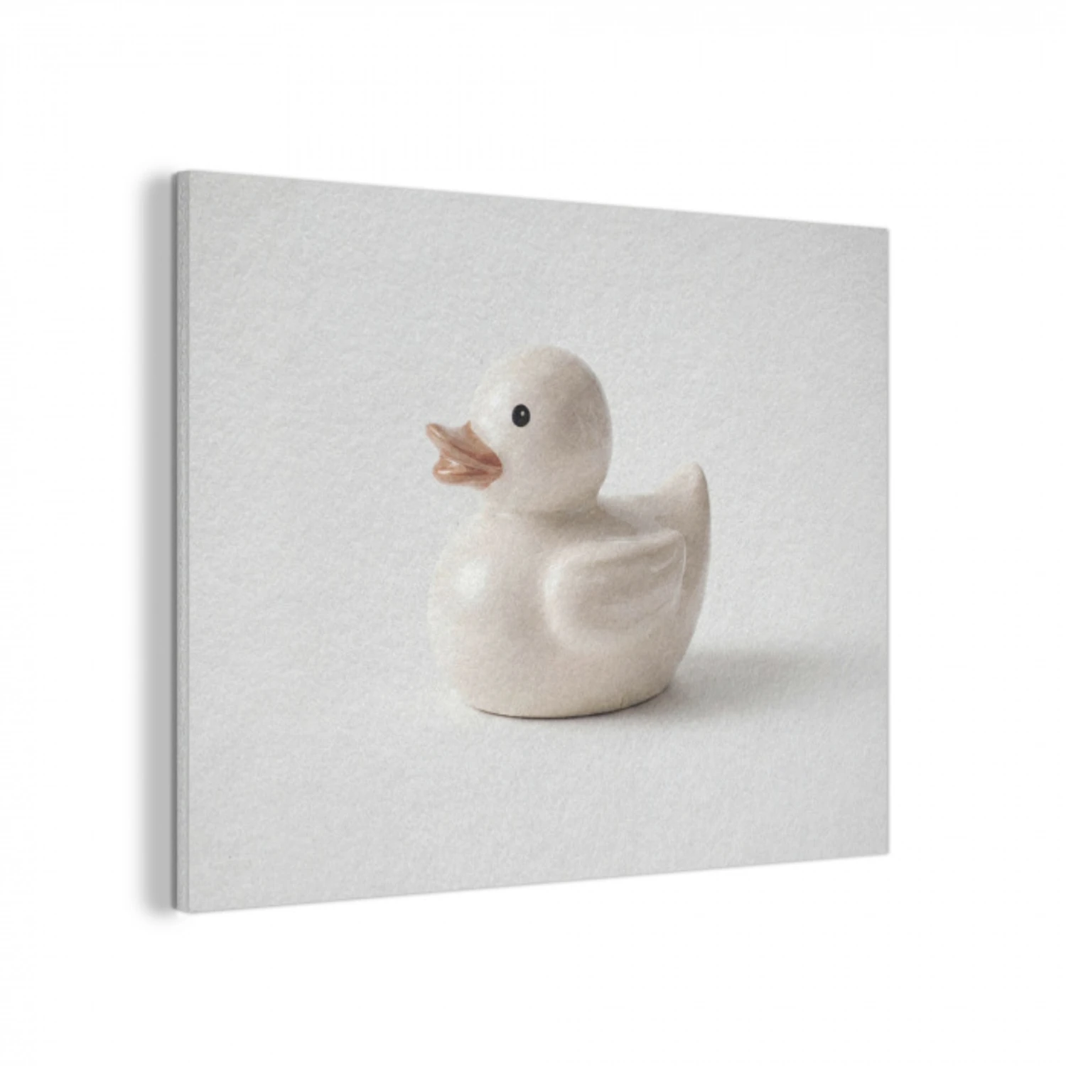 Badeend - Minimalistisch - Wit PET vilt klein -3d