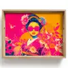 Vrouw - Zonnebril - Abstract - Oranje Dienblad Rechthoek middel -z3d_shopping