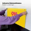 Oh ok - 3D - Geel - Roze Inductie beschemer met haakjes klein -ky-ophangen-de
