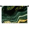 Marmer - Goud - Glitter - Groen - Marmerlook - Luxe Wandkleed katoen klein -zz3d
