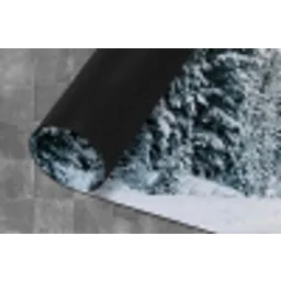 Weg - Sneeuw - Naaldbos - Winter - Avontuurlijk Keukenloper - keukenmat middel -closeup
