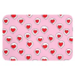 Hartjes - Patroon - Rood Badmat klein 997 -3d