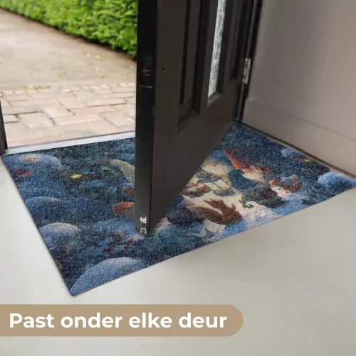 Winter - Gnooms - Eekhoorns - Meerkleurig Deurmat klein -USP_NL