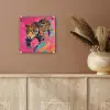 Luipaard - Roze - Oranje - Blauw - Verf plexiglas 5mm klein -sfeer5