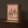 Illustratie - Bankje - Personen - Minimalistisch Light Box met kabel (Tafellamp) klein -z3d_website