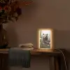 Bruine beer - Wilde dieren - Bloemen - Planten Light Box met kabel (Tafellamp) klein -sfeer4