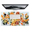Schijfjes - Fruit - Oranje - Mozaïek Muismat XXL klein -3d