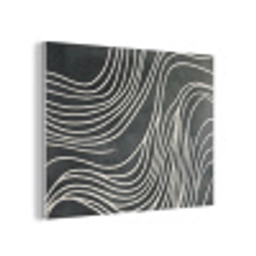 Lijnen - Patroon - Abstract - Wit PET vilt klein -3d