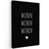Wijnen wijnen wijnen - Quotes - Spreuken Tuinposter op houten frame 2 cm dik klein -3d