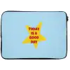 Ster - Today is a good day - Blauw laptophoes neopreen klein -zkaufland3dotto