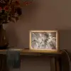 Grijs - Goud - Marmer - Marmerlook Light Box met kabel (Tafellamp) klein -sfeer4