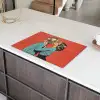 Vrouw - Retro - Discobal - Kus Inductie beschermer vinyl 3mm klein -sfeer8