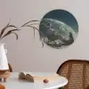 Astronaut - Kat - Glas - Stoel Akoestische PET Vilt - Rond klein -sfeer3