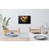 Specerijen - Mix - Hartvorm - Zwart Muursticker klein -eettafel