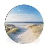 Duin - Meeuw - Strand - Zee - Zon Wandcirkel aluminium klein -3d