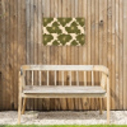 Modern - Abstract - Groen Tuinposter op houten frame 2 cm dik klein 845 -sfeer4