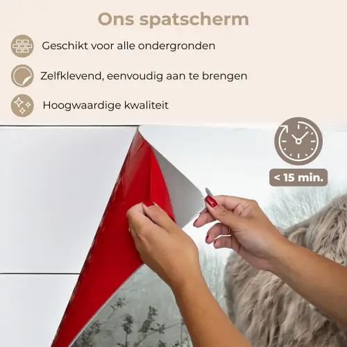 Schotse hooglander - Natuur - Herfst - Dieren - Wild - Bos keuken achterwand spatscherm klein -spatscherm_NL