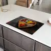 Houten - Hart - Kleurrijke - Specerijen Inductie beschermer vinyl 3mm klein -sfeer8
