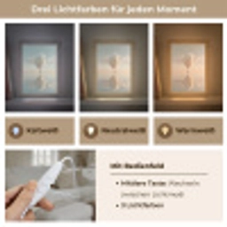 Luchtballon - Wolken - Water - Blauw Light Box met kabel (Tafellamp) klein -USP_lichtkleurDE