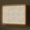 Zand - Golven - Beige Light Box met batterij (Wandlamp) middel 907 -z3d_website