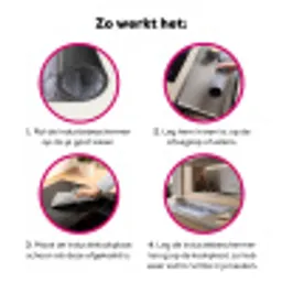 Schermbloem - Rijp - Kristallen - Winter - Delicaat Inductie beschermer vinyl 3mm klein -wsfeer9_website