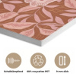 Patroon - Bladeren - Terracotta PET vilt klein 837 -closeup_DE
