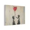 Street art - Banksy - Ballon - Graffiti - Retro PET vilt klein -3d